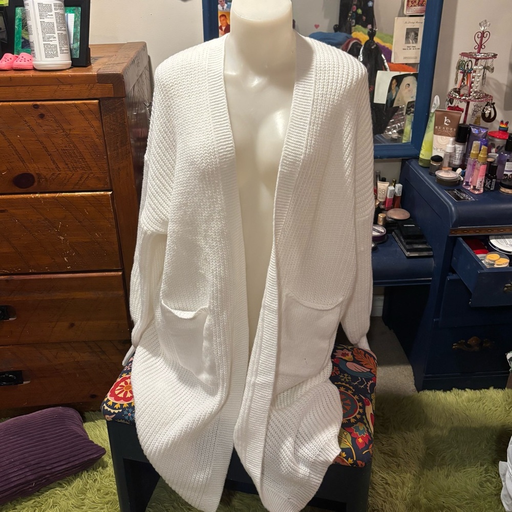 Full length cardigan with pockets